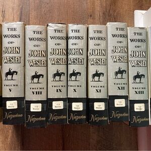 The Works of John Wesley Nazarene Hardcover Lot Of 9 Volumes Good Condition